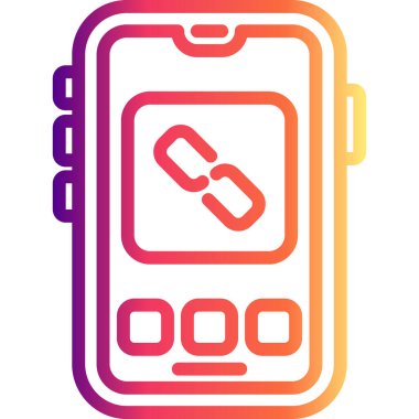 akıllı telefon simgesi, vektör illüstrasyonu basit tasarım