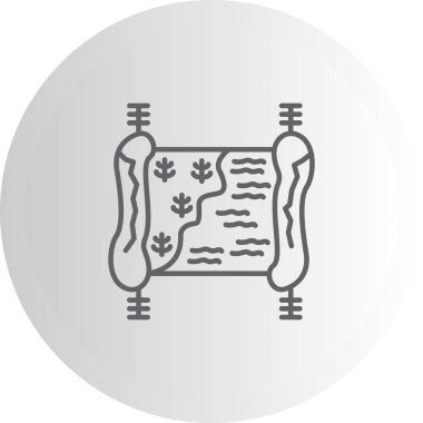 harita web simgesi vektör illüstrasyonu