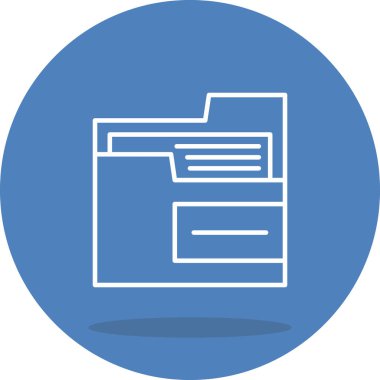 Klasör web simge vektör çizim