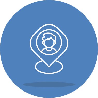 konum web simgesi vektör illüstrasyonu