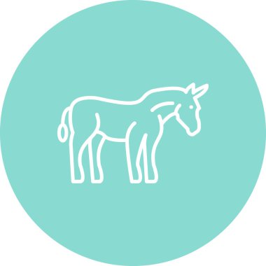 Eşek simgesi vektör illüstrasyon tasarımı