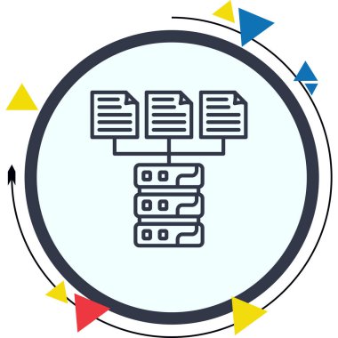 veri simgesi vektör illüstrasyon tasarımı