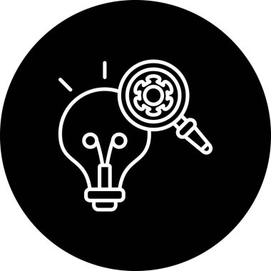 araştırma web simgesi vektör illüstrasyonu