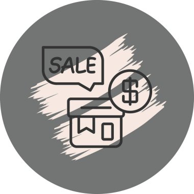 satış simgesi vektör illüstrasyon tasarımı