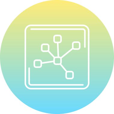 Ağ simgesi vektör illüstrasyon tasarımı