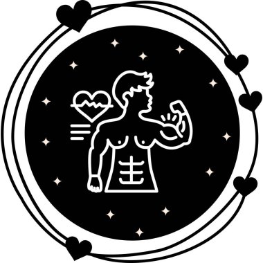 Kas ağı simgesi vektör illüstrasyonu