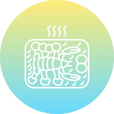 Akşam Yemeği Dengeli Özel Düz Vektör Düzeni