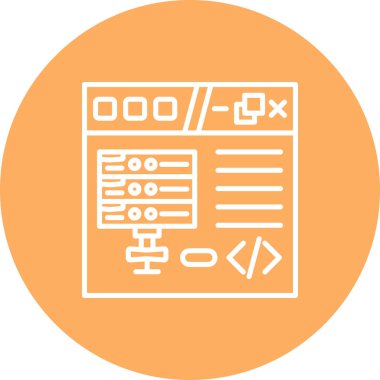 Web Veritabanı Kodlama Dengeli Profesyonel Düz Sanat Düzeni