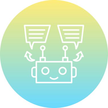 Sohbet Simgesi vektör çizimi tasarımı