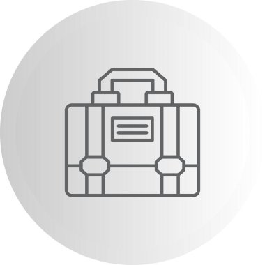 Evrak Çantası'nı web simge vektör çizim