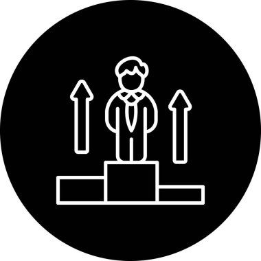 Başarı web simgesi vektör illüstrasyonu