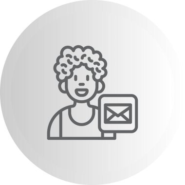 e- posta simgesi vektör illüstrasyon tasarımı