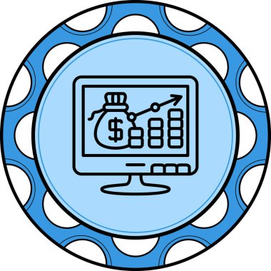 Pazarlama simgesi vektör illüstrasyon tasarımı