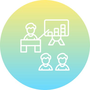 sunum web simgesi vektör illüstrasyonu