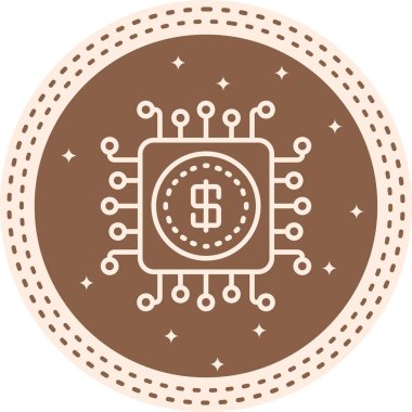 Dijital Disruption Web simgesi vektör çizimi