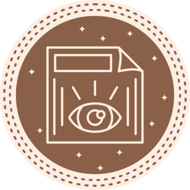 Simge vektör illüstrasyon tasarımını gözden geçir