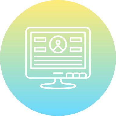 Web simgesi vektör illüstrasyonunda Günlük Kaydı