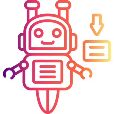 Sohbet robotu yardımcı simgesi, çevrimiçi destek