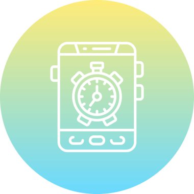 akıllı telefon simgesi, vektör illüstrasyonu basit tasarım