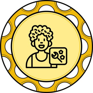 erkek avatar simgesi, vektör illüstrasyonu basit tasarım.