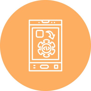 App geliştirme simgesi, vektör çizim