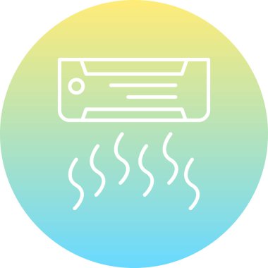 Klima Simgesi Çizgi Biçimi İllüstrasyonu