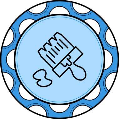 Boya Fırçası Dinamik Yaratıcı Dijital Grafik Şekli