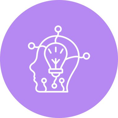 Yaratıcı Düşünen Modern Düz Vektör Tasarımı