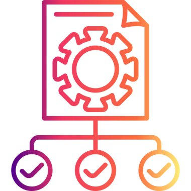 Proje web simgesi vektör illüstrasyonu