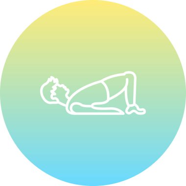 Köprü Poz Simgesi. Yoga göğüs açıcı