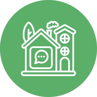 Sohbet Simgesi vektör çizimi tasarımı