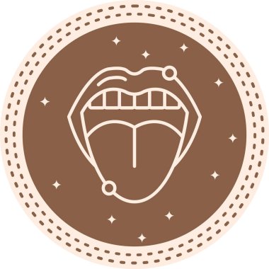 Mouth Creative Modern Düz Vektör Tasarımı