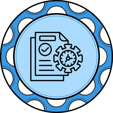 Simge vektör illüstrasyon tasarımı planlanıyor