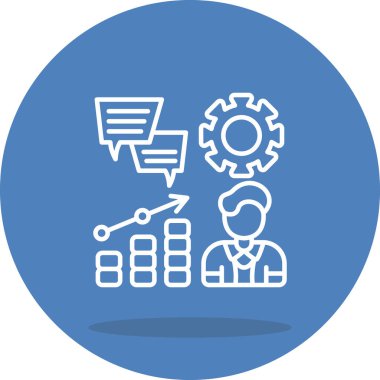 yönetim web simgesi vektör illüstrasyonu