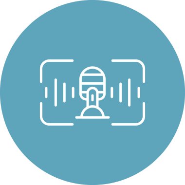 Ses Tanıma Ağı vektör çizimi