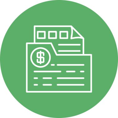 Belge Simgesi. Web Kullanımı için Basit Vektör İllüstrasyonu.