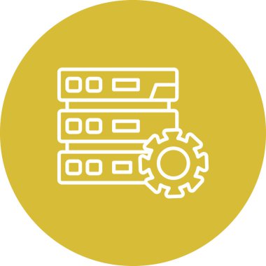 Yapılandırma Satırı Simgesi, Vektör İllüstrasyonu 