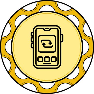 Web simgesi vektör illüstrasyonunu tekrarla