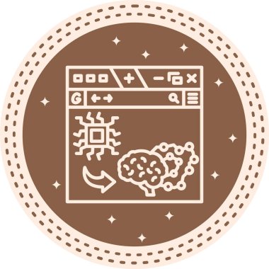 Web Sitesi Satır Simgesi, Basit Görüntü Beyaz Arkaplanda İzole Edildi