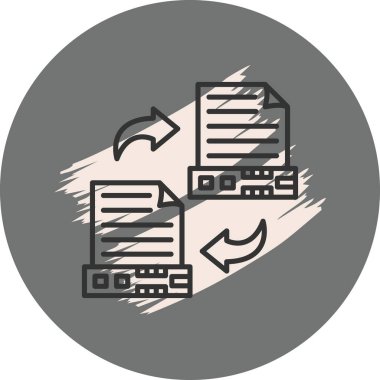 veri simgesi vektör illüstrasyon tasarımı