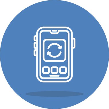 akıllı telefon simgesi, vektör illüstrasyonu basit tasarım