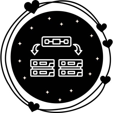 Sunucu Sofistike Temiz Ürün Grafik Şekli