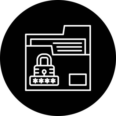 kilit web simge vektör çizim