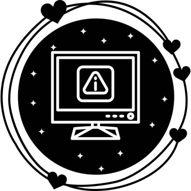 Hata web simgesi vektör illüstrasyonu