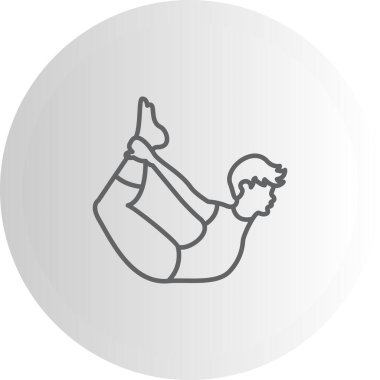 Baş Poz simgesi, yoga uygulamaları için uygun logo