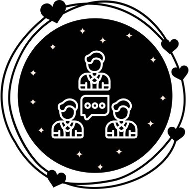 İletişim web simgesi vektör illüstrasyonu