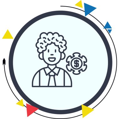 Yönetici Eşsiz Soyut Markalaştırma Grafiksel ŞekliName