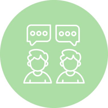 Konuşma web simgesi vektör illüstrasyonu