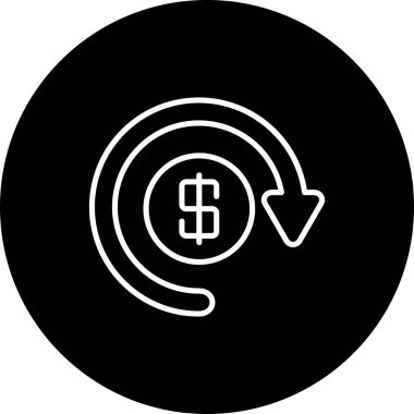 Ok simgesi ve ulusal para birimi olan dolar parası