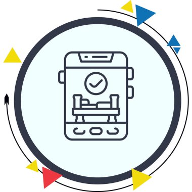 Çevrimiçi Rezervasyon Gelişmiş İşlevsel Web Arayüzü Sembolü